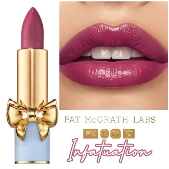 Pat Mcgrath Satin Lipstick -Infatuation (Cool Berry Pink) - Picture 1 of 14